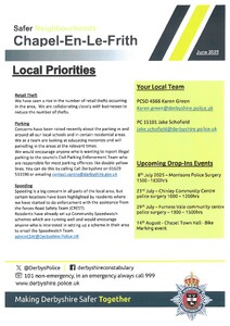 Police Safer Neighbourhood Events